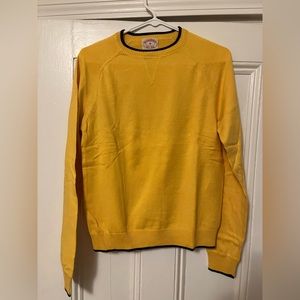 Brooks Brothers Head of the Charles Regatta Yellow Crew Neck Sweater